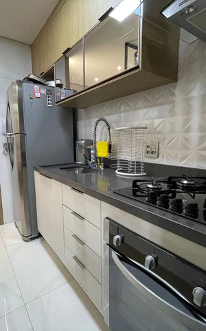 Apartamento à venda com 66m², 2 quartos e 1 vaga Apartamento à venda com 66m², 2 quartos e 1 vagaCozinha e Área de Serviço