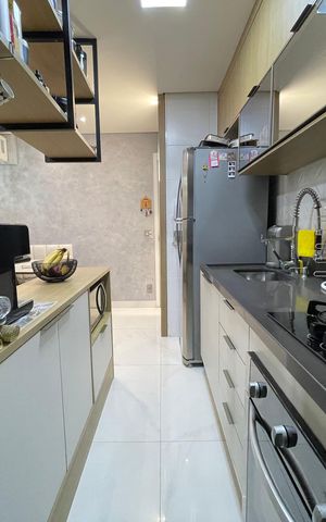 Apartamento à venda com 66m², 2 quartos e 1 vaga Apartamento à venda com 66m², 2 quartos e 1 vagaCozinha e Área de Serviço