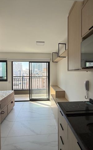 Studio à venda com 25m², 1 quarto e sem vaga