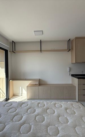 Studio à venda com 25m², 1 quarto e sem vaga