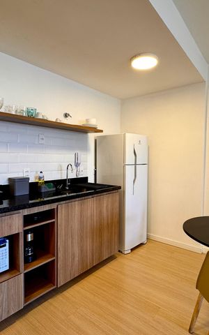 Studio à venda com 37m², 1 quarto e sem vaga