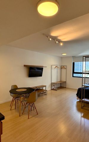 Studio à venda com 37m², 1 quarto e sem vaga