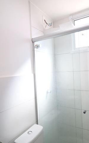 Apartamento para alugar com 48m², 2 quartos e 1 vagaBanheiro do Quarto 1