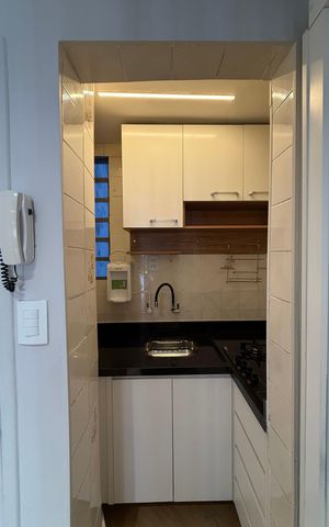 Studio à venda com 32m², 1 quarto e sem vaga