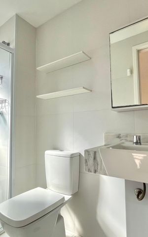 Apartamento à venda com 54m², 2 quartos e 1 vaga Apartamento à venda com 54m², 2 quartos e 1 vagaBanheiro da Suíte