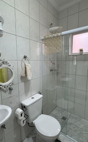 Casa para alugar com 166m², 3 quartos e 3 vagasBanheiro da Suíte 2
