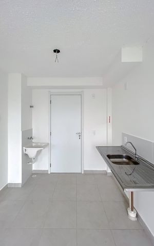 Apartamento para alugar com 27m², 1 quarto e sem vaga Apartamento para alugar com 27m², 1 quarto e sem vagaCozinha e Área de Serviço