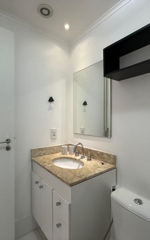 Apartamento à venda com 56m², 1 quarto e 1 vaga Apartamento à venda com 56m², 1 quarto e 1 vagaBanheiro Suíte