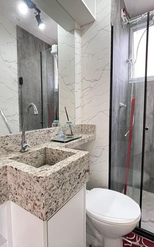 Apartamento à venda com 38m², 2 quartos e sem vaga Apartamento à venda com 38m², 2 quartos e sem vagaBanheiro
