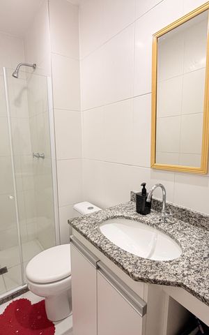 Apartamento à venda com 61m², 3 quartos e 1 vagaBanheiro Social