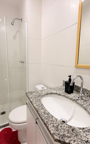 Apartamento à venda com 61m², 3 quartos e 1 vagaBanheiro Social