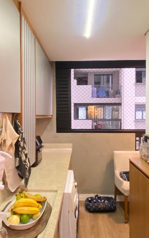 Apartamento para alugar com 48m², 2 quartos e 1 vaga Apartamento para alugar com 48m², 2 quartos e 1 vagaCozinha - Área de Serviço