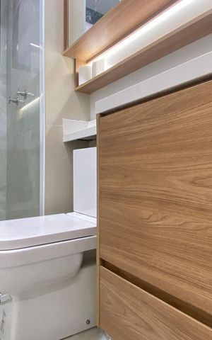 Apartamento para alugar com 48m², 2 quartos e 1 vaga Apartamento para alugar com 48m², 2 quartos e 1 vagaBanheiro