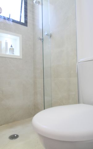 Apartamento à venda com 67m², 1 quarto e 1 vagaBanheiro 
