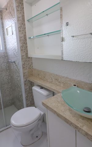 Apartamento para alugar com 61m², 2 quartos e 2 vagasBanheiro da Suíte 1