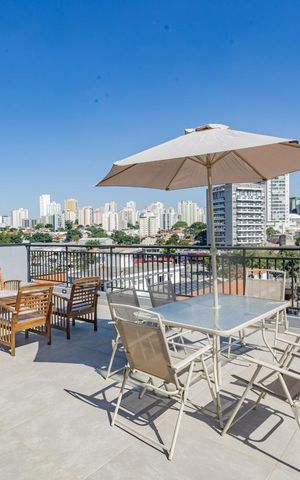 Studio à venda com 27m², 1 quarto e sem vaga Studio à venda com 27m², 1 quarto e sem vagaTerraço