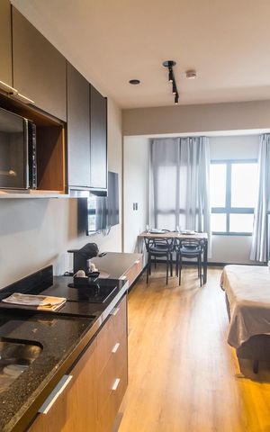 Apartamento à venda com 26m², 1 quarto e 1 vaga Apartamento à venda com 26m², 1 quarto e 1 vagaCozinha