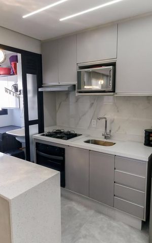 Apartamento para alugar com 36m², 1 quarto e 1 vaga Apartamento para alugar com 36m², 1 quarto e 1 vagaCozinha - Armários