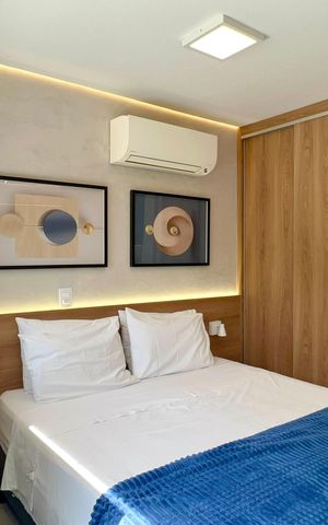 Studio à venda com 33m², 1 quarto e sem vaga Studio à venda com 33m², 1 quarto e sem vagaQuarto