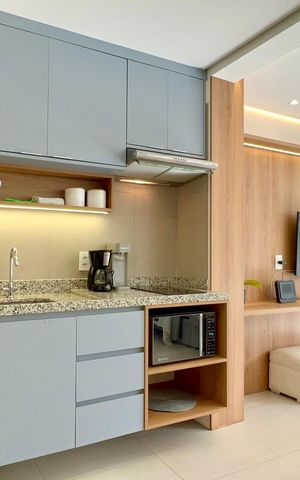 Studio à venda com 33m², 1 quarto e sem vaga Studio à venda com 33m², 1 quarto e sem vagaCozinha - Armários