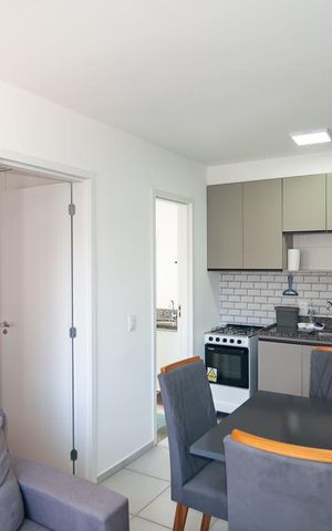 Apartamento à venda com 38m², 2 quartos e sem vaga Apartamento à venda com 38m², 2 quartos e sem vagaSala / Cozinha