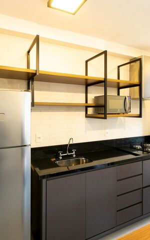 Studio à venda com 32m², 1 quarto e 1 vaga Studio à venda com 32m², 1 quarto e 1 vagaCozinha