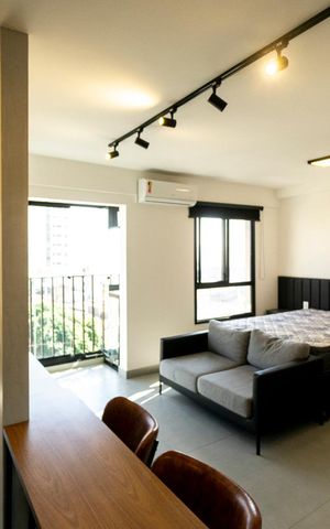 Studio à venda com 32m², 1 quarto e 1 vaga Studio à venda com 32m², 1 quarto e 1 vagaSala quarto e cozinha
