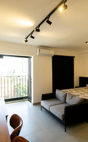 Studio à venda com 32m², 1 quarto e 1 vaga Studio à venda com 32m², 1 quarto e 1 vagaSala quarto e cozinha