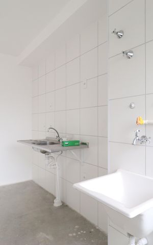 Apartamento para alugar com 43m², 2 quartos e sem vaga Sala/Cozinha/Área de serviço