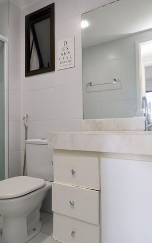 Apartamento para alugar com 53m², 1 quarto e 1 vaga Apartamento para alugar com 53m², 1 quarto e 1 vagaBanheiro