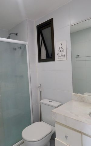 Apartamento para alugar com 53m², 1 quarto e 1 vaga Apartamento para alugar com 53m², 1 quarto e 1 vagaBanheiro