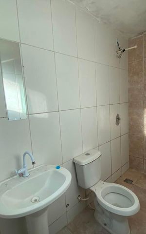 Casa para alugar com 120m², 3 quartos e 2 vagas Casa para alugar com 120m², 3 quartos e 2 vagasBanheiro social