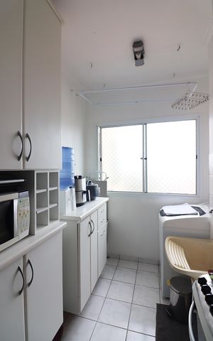 Apartamento à venda com 62m², 3 quartos e 1 vagaCozinha e Área de Serviço