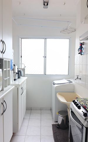 Apartamento à venda com 62m², 3 quartos e 1 vagaCozinha e Área de Serviço