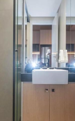 Studio para alugar com 25m², 1 quarto e sem vaga Studio para alugar com 25m², 1 quarto e sem vagaBanheiro