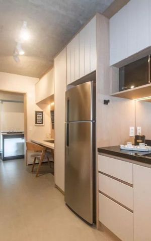 Studio para alugar com 25m², 1 quarto e sem vaga Studio para alugar com 25m², 1 quarto e sem vagaCozinha