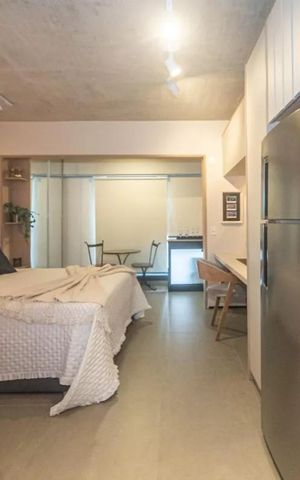 Studio para alugar com 25m², 1 quarto e sem vaga Studio para alugar com 25m², 1 quarto e sem vagaCozinha
