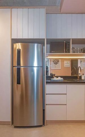 Studio para alugar com 25m², 1 quarto e sem vaga Studio para alugar com 25m², 1 quarto e sem vagaCozinha