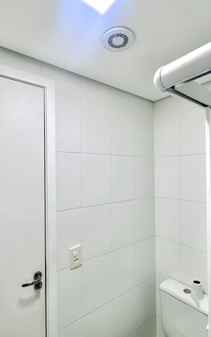 Apartamento para alugar com 58m², 2 quartos e 1 vaga Apartamento para alugar com 58m², 2 quartos e 1 vagaBanheiro 1