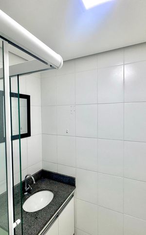 Apartamento para alugar com 58m², 2 quartos e 1 vaga Apartamento para alugar com 58m², 2 quartos e 1 vagaBanheiro 1