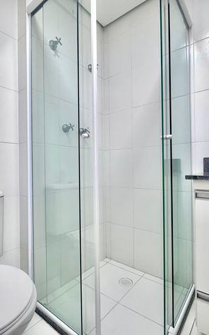 Apartamento para alugar com 58m², 2 quartos e 1 vaga Apartamento para alugar com 58m², 2 quartos e 1 vagaBanheiro 1
