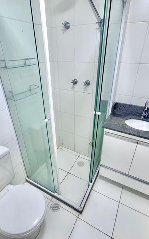 Apartamento para alugar com 58m², 2 quartos e 1 vaga Apartamento para alugar com 58m², 2 quartos e 1 vagaBanheiro 2
