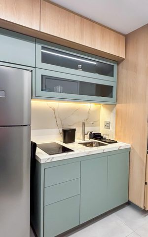 Studio à venda com 27m², 1 quarto e sem vaga