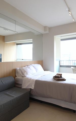 Studio à venda com 25m², 1 quarto e sem vagaSala/Quarto