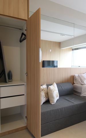 Studio à venda com 25m², 1 quarto e sem vagaSala/Quarto