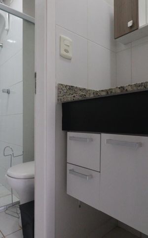 Studio para alugar com 22m², 1 quarto e 1 vaga Studio para alugar com 22m², 1 quarto e 1 vagaBanheiro