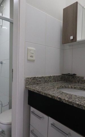 Studio para alugar com 22m², 1 quarto e 1 vaga Studio para alugar com 22m², 1 quarto e 1 vagaBanheiro