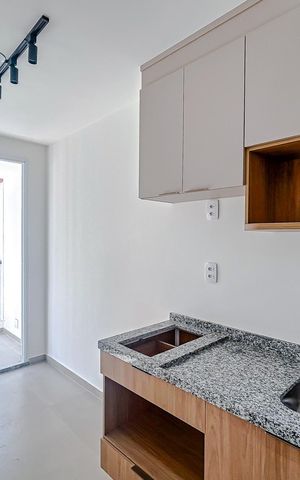 Studio à venda com 26m², 1 quarto e sem vagaCozinha