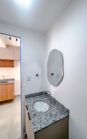 Studio à venda com 26m², 1 quarto e sem vagaBanheiro