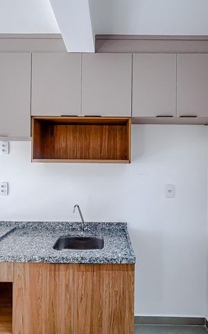 Studio à venda com 26m², 1 quarto e sem vagaCozinha